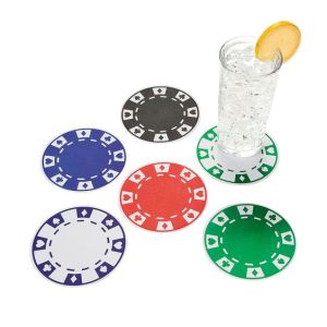 poker chip coasters